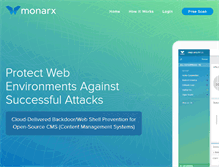 Tablet Screenshot of monarx.com